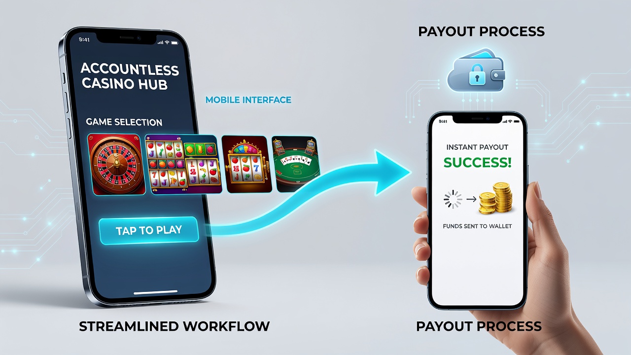 Close-up of mobile payout confirmation screen in a registration-free casino app