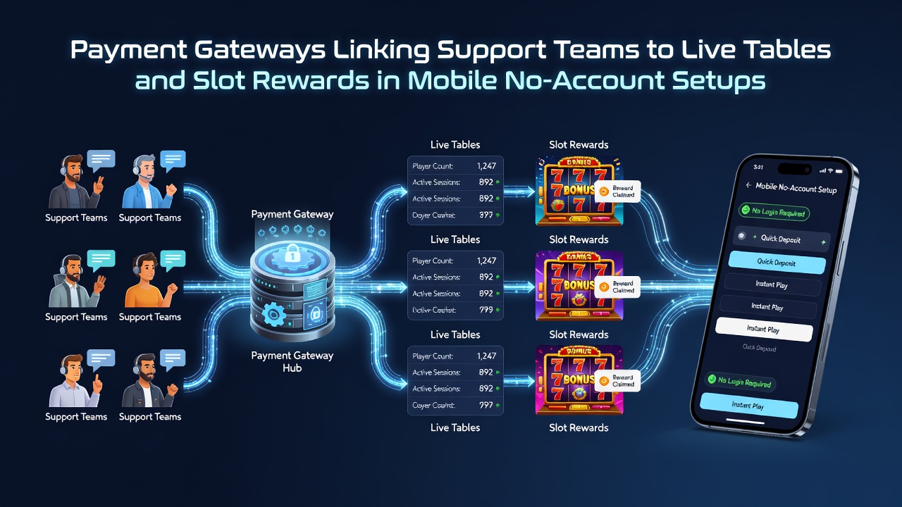 Screenshot of a mobile casino support dashboard displaying live table status and slot reward credits linked to recent payment gateway transactions
